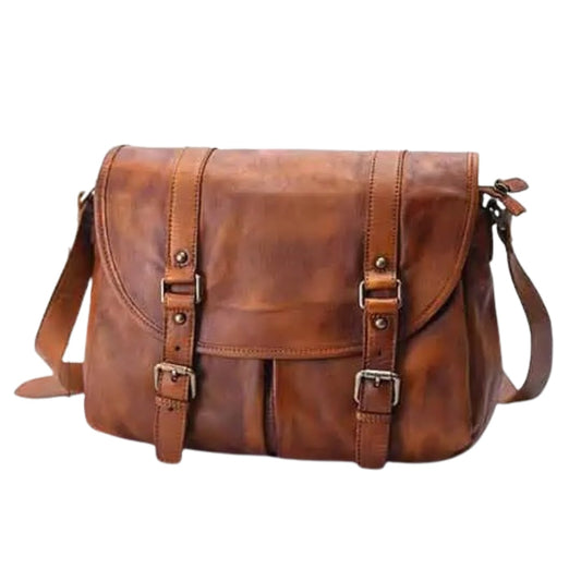 Double buckle Messenger Rustic
