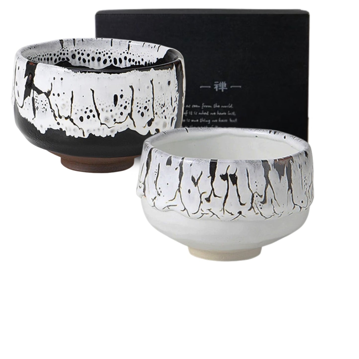 Black & White Collection Matcha Bowls