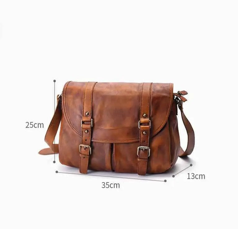 Double buckle Messenger Rustic